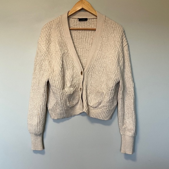 J. Crew Sweaters - J. Crew Cozy Cream Cardigan Sweater